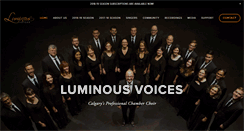 Desktop Screenshot of luminousvoices.com
